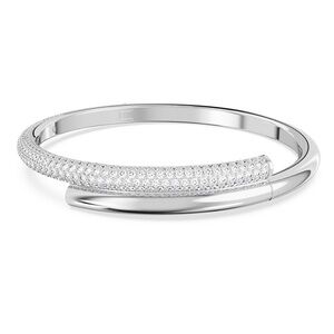 Dextera bangle
Magnetic closure, White, Rhodium plated